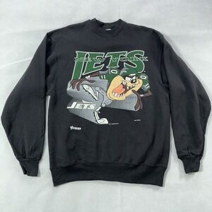 Vintage 1993 New York Jets Tazmanian Devil Sweatshirt Men Large Artex USA